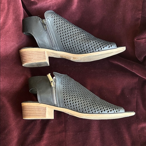 TWO pair of booties! Black and Tan J Adams Maddie and Tracy booties! LIKE NEW! - Picture 6 of 15